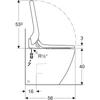 Kép 5/5 - Geberit AquaClean Tuma Comfort álló WC komplett higiéniai berendezés, falhoz illeszthető, Szálcsiszolt rozsdamentes acél 146.310.FW.1