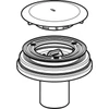 Kép 2/3 - Geberit zuhanytálca lefolyó d90, födém átvezetéshez, bűzzár nélkül, szelepfedéllel, d50mm, fényes króm (150.592.21.1)