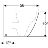 Kép 4/4 - Geberit iCon Square álló WC, mélyöblítésű, alsó vagy hátsó kifolyású, falhoz illeszkedő, zárt forma, Rimfree, 56cm (211910000)