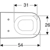 Kép 2/4 - Geberit Smyle fali WC, mélyöblítésű, 54cm (500.211.01.1)