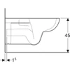 Kép 4/4 - Geberit Selnova Comfort fali WC, mélyöblítésű, hosszabb kivitel, Rimfree, 70cm (500.262.01.1)