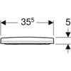Kép 3/4 - Geberit Acanto WC-ülőke, rögzítés felülről (500.604.01.2)