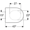 Kép 2/4 - Geberit Acanto WC-ülőke, lecsapódásgátlós, rögzítés felülről (500.660.01.2)