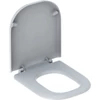 Kép 1/4 - Geberit Selnova Comfort Square WC-ülőke, akadálymentes, rozsdamentes acél zsanér, rögzítés alulról (500.793.01.1)