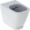 Kép 1/4 - Geberit Smyle Square álló WC mélyöblítésű, falhoz illeszkedő, zárt forma, Rimfree, Fehér 500.840.00.1