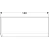 Kép 3/4 - Geberit Selnova előlap aszimmetrikus fürdőkádhoz, bal, 140x57x100cm, fényes fehér (554.871.01.1)
