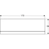 Kép 4/5 - Geberit Selnova Square előlap aszimmetrikus fürdőkádhoz, bal, 170x58x23.5cm, fényes fehér (554.890.01.1)