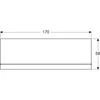 Kép 4/4 - Geberit Selnova Square előlap aszimmetrikus fürdőkádhoz, jobb, 170x58x23.5cm, fényes fehér (554.892.01.1)