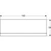 Kép 4/4 - Geberit Selnova Square előlap aszimmetrikus fürdőkádhoz, jobb, 160x58x23.5cm, fényes fehér (554.893.01.1)