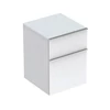Kép 1/2 - Geberit iCon oldalsó kiegészítő szekrény két fiókkal Matt bevonat/Fehér 841045000