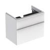Kép 1/4 - Geberit Smyle Square alsó szekrény mosdóhoz, két fiókkal, magasfényű fehér 500.353.00.1