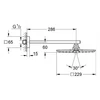 Kép 2/2 - Grohe Rainshower® Allure 210 fejzuhany zuhanykarral 9,5 l/perc 26064 000 (26064000)