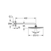 Kép 2/2 - Grohe Rainshower 310 fejzuhany zuhanykarral 26257 000 (26257000)
