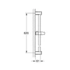 Kép 2/2 - Grohe Tempesta ÚJ Rustic zuhanyrúd, 600 mm 27519 000 (27519000)