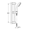 Kép 2/2 - Grohe New Tempesta 100 zuhanyszett 9,5 liter/perc 27924001