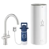 Kép 1/3 - Grohe Red Duo csaptelep és kombi bojler L méret, supersteel (7 liter) (30079DC1)