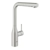 Kép 1/2 - Grohe Essence egykaros mosogató csaptelep kihúzható zuhanyfejjel, supersteel 30270DC0