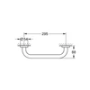 Kép 2/2 - Grohe Essentials 35 cm-es kapaszkodó 40421 001 (40421001)