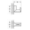 Kép 2/2 - Grohe Selection Cube akasztó 40782 000 (40782000)