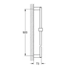 Kép 2/2 - Grohe Euphoria Cube zuhanyrúd, 90 cm 27841 000 (27841000)