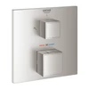 Kép 1/2 - Grohe Grohtherm Cube Termosztátos falsík alatti keverő 2 fogyasztóhoz, matt szuperacél 24154DC0