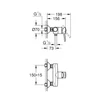 Kép 2/2 - Grohe Start Classic Egykaros zuhanycsaptelep 1/2″ króm 23786000