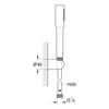 Kép 2/2 - Grohe Vitalio Get Stick Falitartós zuhanygarnitúra, 1 féle vízsugaras kézizuhannyal króm 27459000