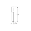 Kép 4/4 - Grohe Rainshower Aqua Stick Kézizuhany, 1 féle vízsugárral 26866GN0
