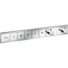 Kép 1/2 - Hansgrohe RainSelect Falsík alatti termosztátos csaptelep színkészlet 5 fogyasztóhoz, króm 15384000