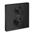 Kép 1/2 - Hansgrohe Ecostat Square Termosztát falsík alatti szereléshez, 2 fogyasztóhoz, matt fekete 15714670