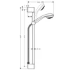 Kép 2/2 - Hansgrohe Crometta 85 Mono / Unica’Crometta zuhanyszett 0,90 m 27728 000 (27728000)
