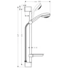 Kép 2/2 - Hansgrohe Crometta 85 Vario/UnicaCrometta zuhanyszett 0,65 m 27764 000 (27764000)