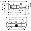 Kép 2/3 - Hansgrohe Logis kétkaros falsíkon kívüli kádcsaptelep 71243 000 (71243000)