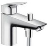 Kép 1/2 - Hansgrohe Logis Monotrou peremre szerelhető zuhany és kádcsaptelep 71312 000 (71312000)