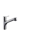 Kép 1/3 - Hansgrohe M5216-H170 egykaros konyhai csaptelep kihúzható zuhanyfejjel, rozsdamentes acél hatású 73860800