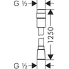 Kép 2/2 - Hansgrohe Zuhanycső 125 cm mennyiségszabályozóval 28249000