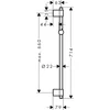 Kép 2/2 - Hansgrohe Zuhanyrúd Varia 72 cm HG27355000