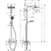 Kép 2/2 - Hansgrohe Crometta E Showerpipe 240 1jet egykaros csapteleppel króm 27284000