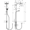 Kép 2/2 - Hansgrohe Crometta E Showerpipe 240 1jet Reno EcoSmart 9 l/perc króm 27289000