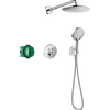 Kép 1/4 - Hansgrohe Raindance S Zuhanyrendszer 240, 1 jet PowderRain és Shower Select S króm 27951000