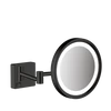 Kép 1/2 - Hansgrohe AddStoris Borotválkozótükör LED világítással matt fekete 41790670