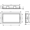 Kép 2/2 - Hansgrohe XtraStoris Original Falfülke integrált kerettel, 300/600/100 matt fekete 56064670