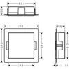 Kép 2/5 - Hansgrohe XtraStoris Minimalistic Falfülke keret nélkül, 300/300/100 matt fehér 56073700