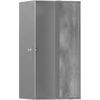 Kép 1/2 - Hansgrohe XtraStoris Rock Falfülke cserélhető ajtóval, 300/150/140 rozsdamentes acél 56088800