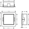 Kép 2/2 - Hansgrohe XtraStoris Rock Falfülke cserélhető ajtóval, 300/300/140 matt fehér 56091700