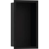 Kép 1/5 - Hansgrohe XtraStoris Individual Falfülke matt fekete színben, design kerettel 300/150/100 matt fekete 56095670