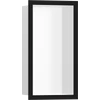 Kép 1/5 - Hansgrohe XtraStoris Individual Falfülke matt fehér színben, design kerettel 300/150/100 matt fekete 56096670
