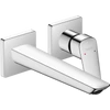 Kép 1/2 - Hansgrohe Logis Fine egykaros mosdócsaptelep falsík alatti telepítéshez, 20,5 cm-es kifolyóval króm 71256000