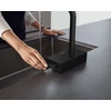 Kép 2/4 - Hansgrohe Aquno Select M81 konyhai csaptelep 250, kihúzható kifolyóval, 2jet, matt fekete 73836670
