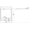 Kép 2/2 - JIKA PADANA négyzet alakú zuhanytálca 80x80 cm, öntött márvány H2119310000001